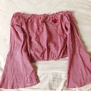 off the shoulder summer/spring blouse